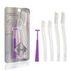 V-LEGIT Dermaplaning Tools - Exfoliating Facial Razor Dermaplane for Women & Men Shaver to Exfoliate Refresh the Skin Peach Fuzz Eyebrow Hair Removal Blade 4 count Bonus Defining Shaper view 1