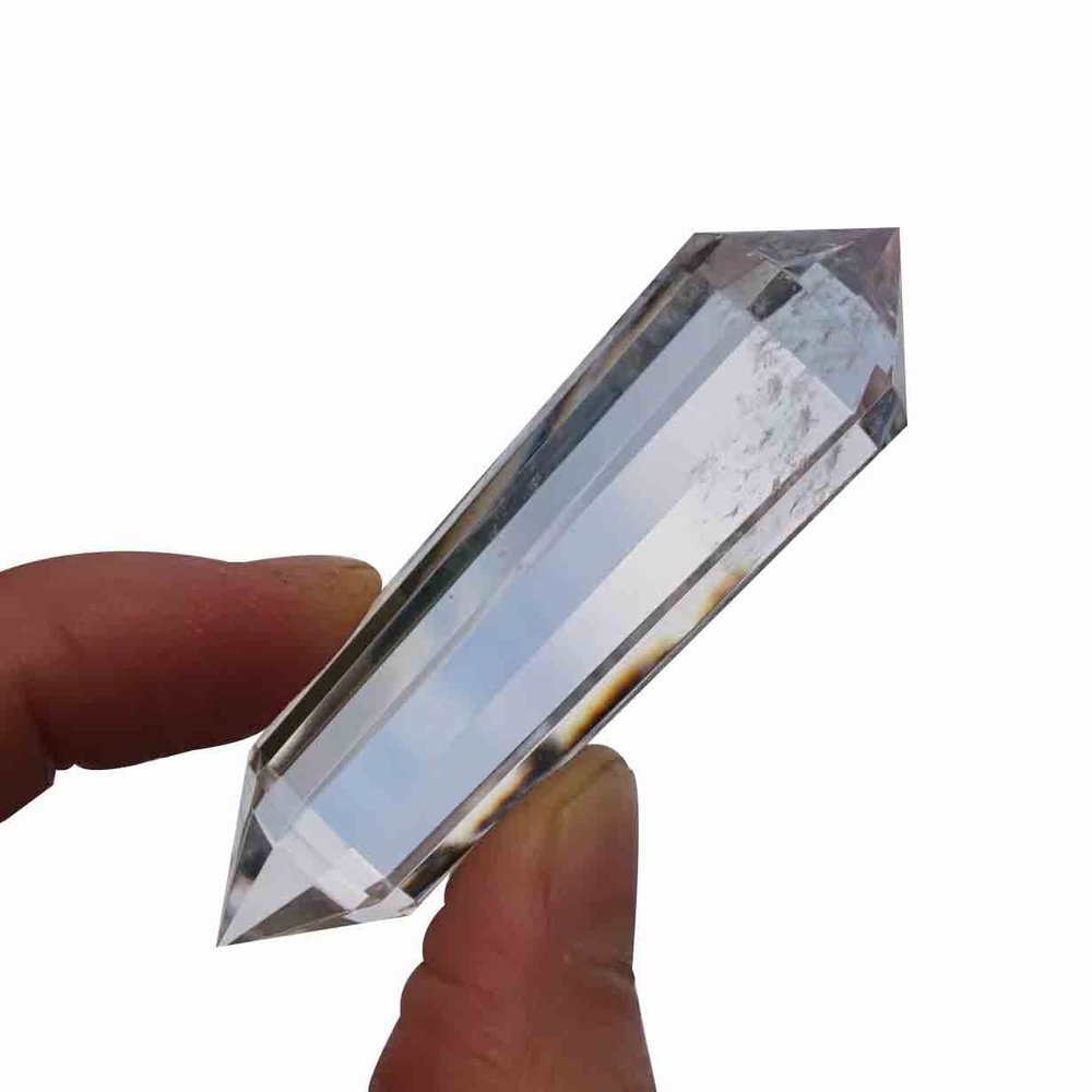 12-Facet Clear Crystal Wands Vogel Crystals 12 Sided Vogel Crystal Point Vogel Style Quartz Clear Crystal Quartz Reiki Healing Stones Spirital Meditation Stone Chakra Gemstone Home Decor. Gift