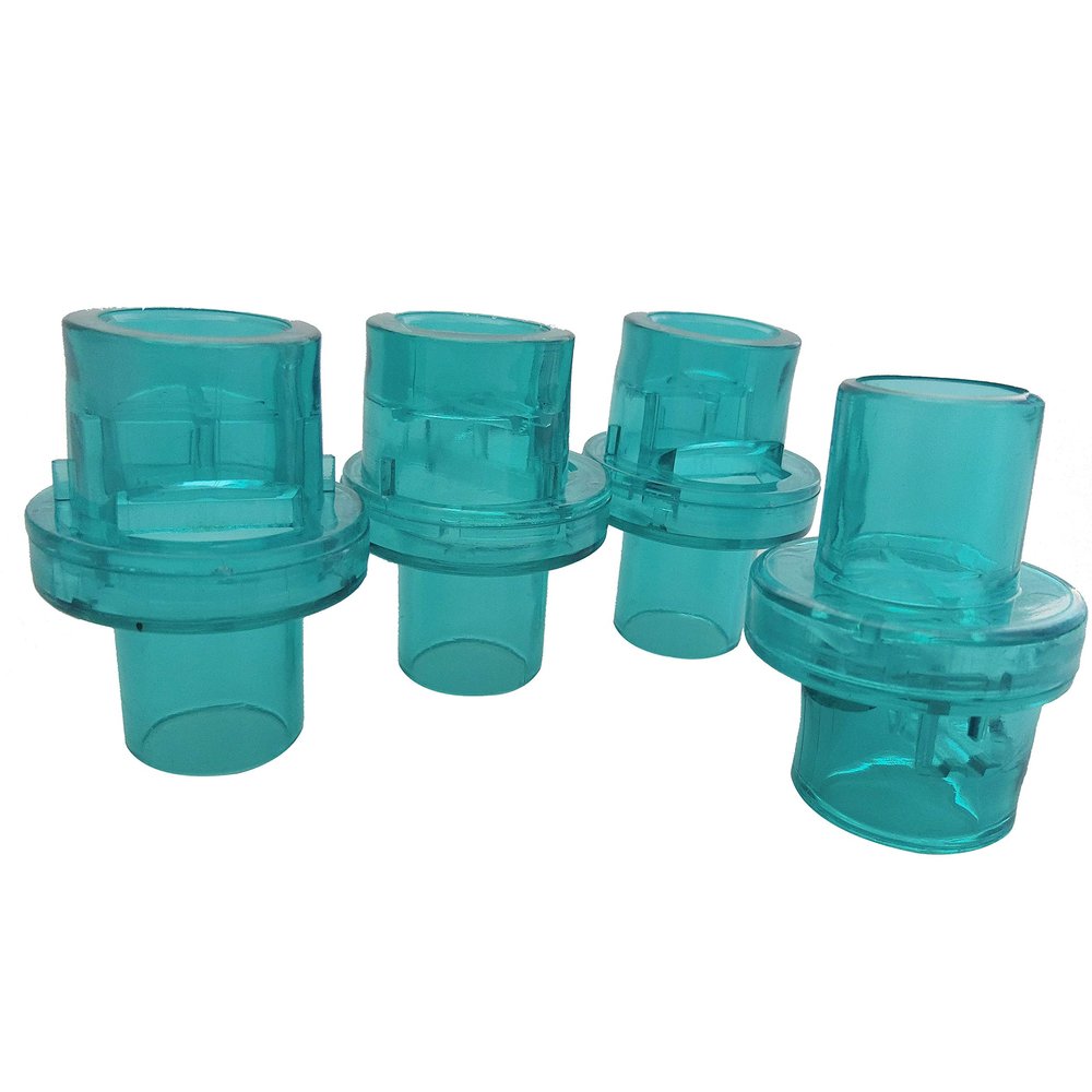 100pcs CPR One Way Valve for CPR One-Way Valve CPR Training Valves Green