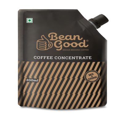 Bean Good Instant South Indian Filter Coffee Decoction Concentrate - Serves 20 Cups  200ml - 80% Coffee & 20% Chicory Blend - Just Add Hot Water/Milk/Sugar