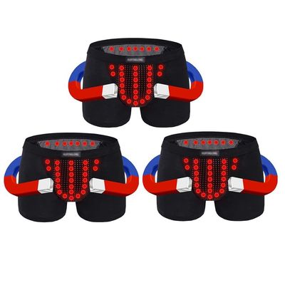 SXLLZSLC 3 Packs Mens Magnetic Therapy Health Care Inner Pants Breathable Underwear Enlargement Boxer Briefs