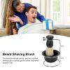 Shaving Bowl, Shaving Stand Professional Large Capacity Shaving Brush Kit Good Gift for Home view 3