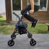 JINHH Walkers for Seniors Walking Frame, Lightweight Folding Rollator Walking Frame Wheeled Walker with Seat and Locking Brakes Rollator Walker, for People Elder Adult Rollator Walker view 2
