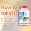 Doctor's Best, Fully Active Folate with Quatrefolic (Folic Acid), 800 mcg, 60 Vegan Capsules, Laboratory Tested, Gluten Free, Soy Free, Vegetarian, GMO Free view 3