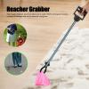 BHDK Reacher Grabber Tool,31.5" Portable Lightweight Extra Long Handy Trash Claw Grabber Reaching Assist Tool for Trash Claw Pick up,Litter Picker,Lawn Trash Picker Upper Grabber,Arm Extension view 2
