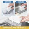 2-in-1 Groove Cleaning Tool Creative Window Groove Cleaning Cloth, Hand-held Crevice Cleaner Tools, Magic Window Track Cleaner, Window Groove Cleaning Brush with Replacement Pads (Orange) view 4