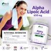 Alpha Lipoic Acid 650mg - 150 High Strength Vegan ALA Capsules - 5 Month Supply - Amino Acid Supplement - Made in The UK - Nu U Nutrition view 2