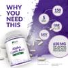 Alpha Lipoic Acid 650mg - 150 High Strength Vegan ALA Capsules - 5 Month Supply - Amino Acid Supplement - Made in The UK - Nu U Nutrition view 4