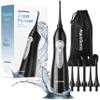 AquaSonic Aqua Flosser - Cordless Rechargeable Water Flosser for Teeth - Waterproof, Portable Oral Irrigator for Dental Cleaning with 5 Jet Tips  Braces Home Travel view 1