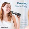 AquaSonic Aqua Flosser - Cordless Rechargeable Water Flosser for Teeth - Waterproof, Portable Oral Irrigator for Dental Cleaning with 5 Jet Tips  Braces Home Travel view 2