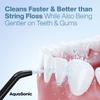 AquaSonic Aqua Flosser - Cordless Rechargeable Water Flosser for Teeth - Waterproof, Portable Oral Irrigator for Dental Cleaning with 5 Jet Tips  Braces Home Travel view 4