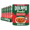 Dolmio Pasta Pronto Tomato and Chilli Microwave Fusili with Sauce, Bulk Multipack 6 x 200 g Pouches view 1