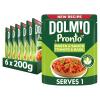 Dolmio Pasta Pronto Tomato & Basil Microwave Fusili with Sauce, Bulk Multipack 6 x 200g Pouches view 1