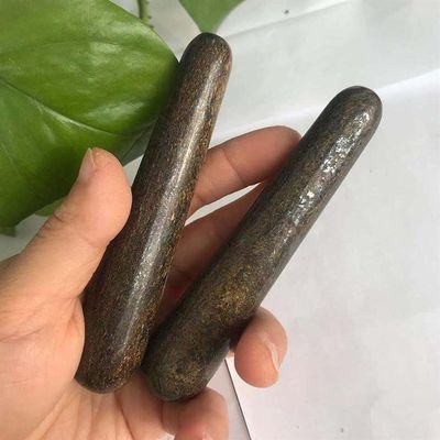 10cm Beautiful multi -color massager with natural crystal energy healing gift 1pc Healing Crystal Stone (Color : Dark Brown, Size : 1pc)