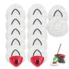 12 EasyWring Rotating mop Replacement Heads, Microfiber mop Replacement Heads_mop Replacement Heads, 2 Rotating mop Head Covers, Microfiber mop Heads can Easily Remove and Absorb Stubborn Dirt view 1