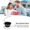 Men's Shaving Bowl Shaving Cream Foam Soap,Beard Care Cleaning Stainless Steel Shaving Bowl Stand Shaving Tool Set for Barber view 4