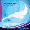 Always Infinity Long (Size 2) Sanitary Towels with Wings, 11 per Pack (Pack of 4) view 4