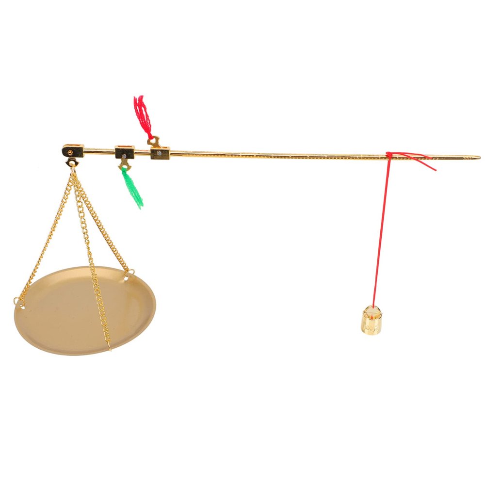 Happyyami Chinese Medicine Scale Handheld Weighing Scale Portable 100g Copper Accurate Gram Sturdy Corrosion Resistance