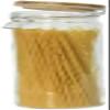 TRTO 1x 1.9L Glass Large Pasta Spaghetti Rice Food Storage Canister Airtight Jar view 1