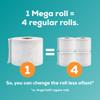 Angel Soft Toilet Paper, 4 Mega Rolls = 16 Regular Rolls, Soft and Strong Toilet Tissue view 3