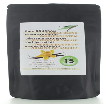 Bourbon vanilla shots (15 pieces - 10-11 cm) Top gourmet quality - Grade A 100% natural from Madagascar
