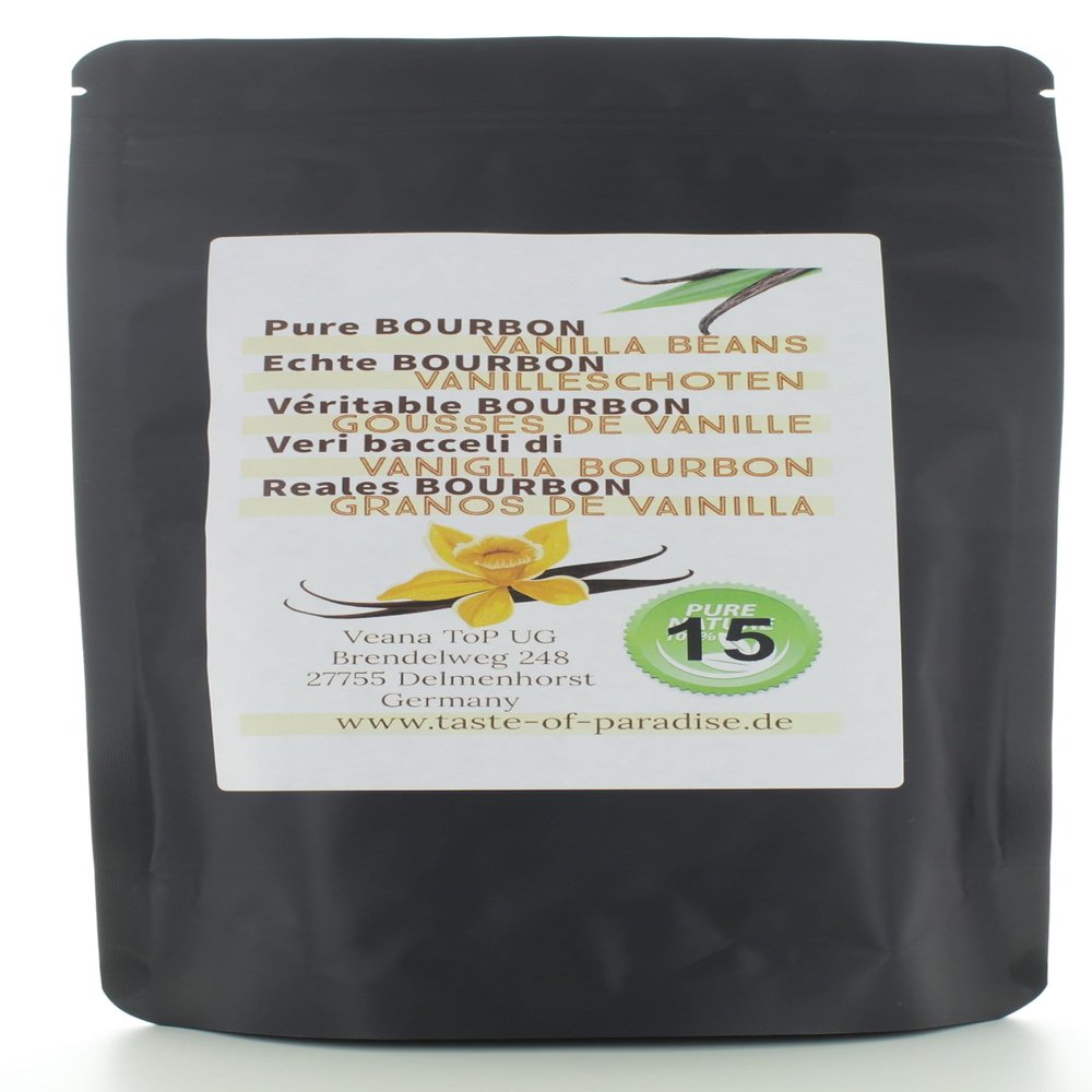Bourbon vanilla shots (15 pieces - 10-11 cm) Top gourmet quality - Grade A 100% natural from Madagascar