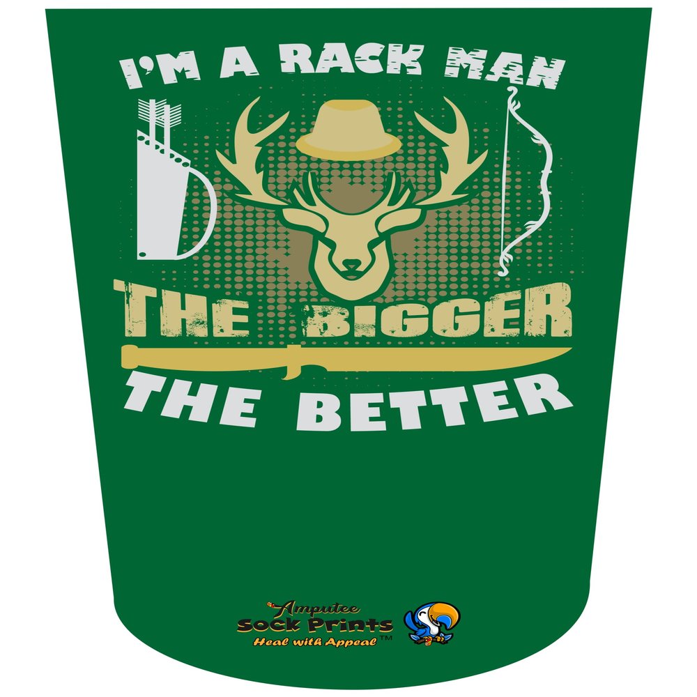 Amputee Sock "Im a rack man V1"