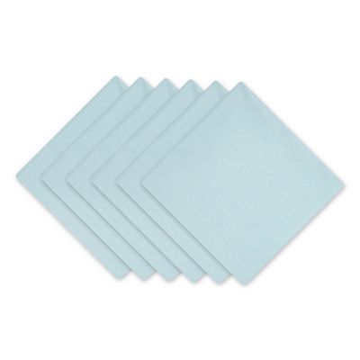 DII Solid Napkin Set Collection, 20x20, Robin's Egg Blue, 6 Piece