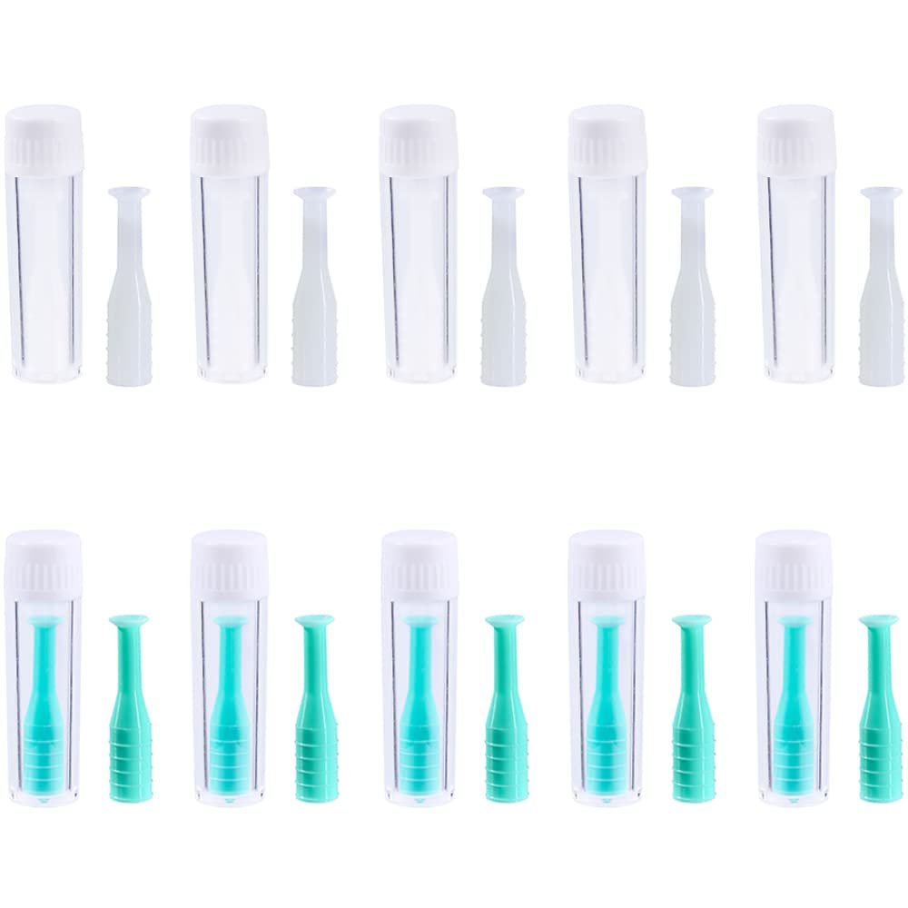 iGeyzoe 10 Pack Hard Contact Lens Remover, RGP Plunger Contact Plunger Inserter For Hard Contact Lens RGP Lens