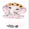 Amputee Sock "Sunflower Girl Elephant V1" view 1
