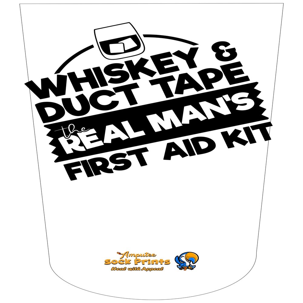 Amputee Sock "Whiskey n ducktape V1"