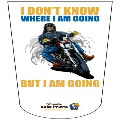 Amputee Sock "But Im Going Biking V1"