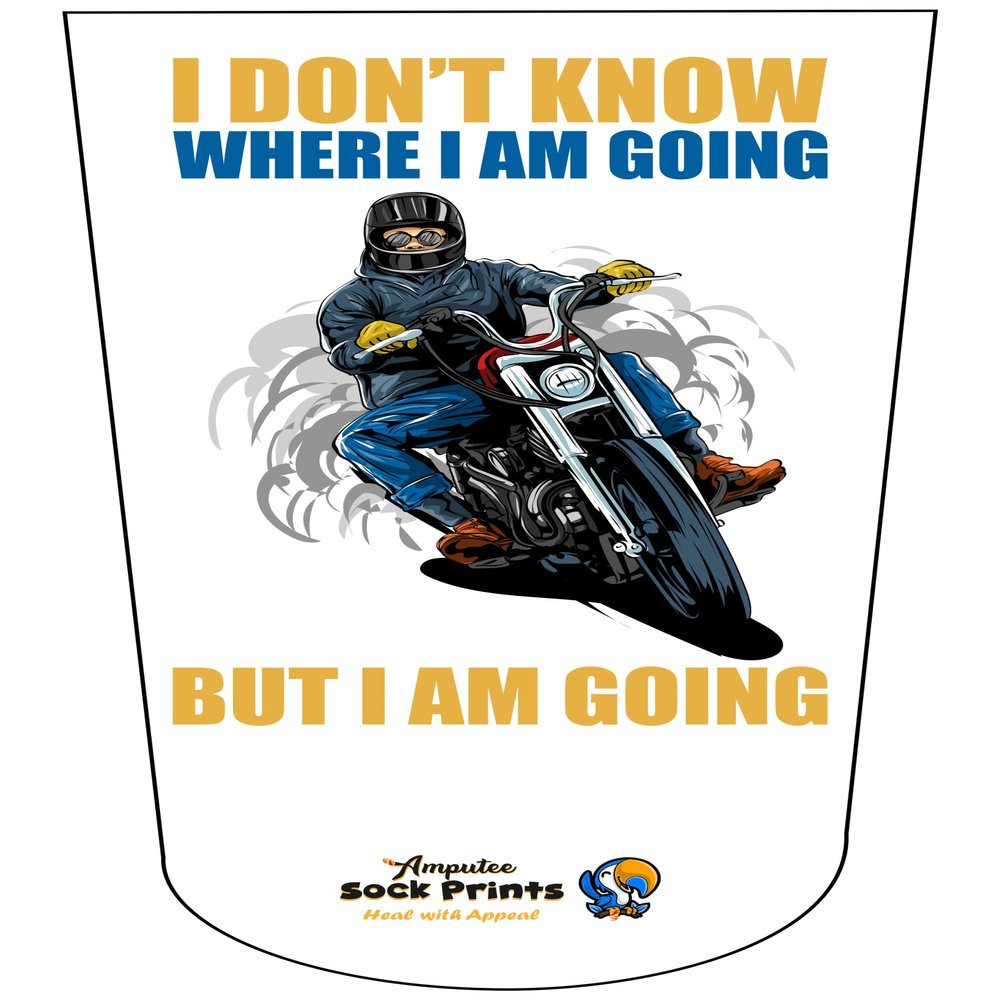 Amputee Sock "But Im Going Biking V1"