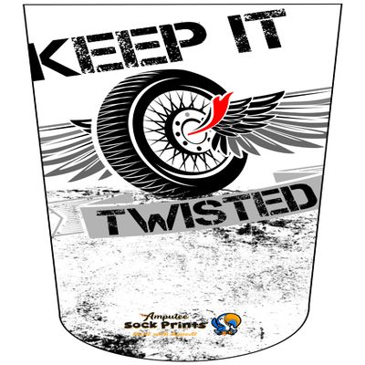 Amputee Sock "Keep it Twisted V1"