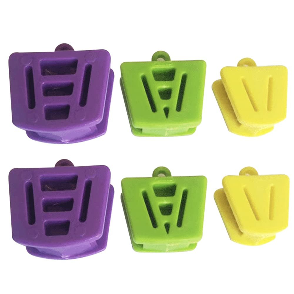 6Pcs Dental Bite Blocks Dental Silicone Mouth Prop Help for Open Mouth Comfortable, One Set Include Large, Medium, and Small (121 Degree Centigrade Autoclavable)
