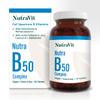 Nutra B50 Complex High Strength | Vegan 30 Tablets| Multivitamin Tablets - Folic Acid, Vitamin B, Vitamin C| Reduce Tiredness & Fatigue Whilst Supporting Your Immunce System - by NutraVit view 1