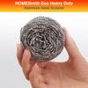 HOMESmith Stainless Steel Scourers  Pack of 6, (HS-130) view 3
