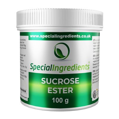 Sucrose Ester Premium Quality Powder. Non GMO, Gluten Free, Recyclable Container 100g