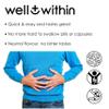 12g Soluble Fibre Supplement, 40% NHS Daily Intake, 3in1 Fibre Powder : Inulin Acacia FOS, 3 Types of Fiber. 200g Bag. 2 Servings =12g Fiber. Well Within, for Women, Men, Kids, Dissolves in Drinks view 4