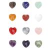 VALICLUD 12pcs Heart Stone Decor Crystal Stone Adorns for Miniature Garden Ornaments Heart-shaped for Valentine Decorations Home view 1