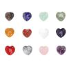 VALICLUD 12pcs Heart Stone Decor Crystal Stone Adorns for Miniature Garden Ornaments Heart-shaped for Valentine Decorations Home view 2