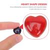 VALICLUD 12pcs Heart Stone Decor Crystal Stone Adorns for Miniature Garden Ornaments Heart-shaped for Valentine Decorations Home view 4