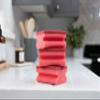 Addis Fairy Originals Non Scratch General Dual Sponge Scourer with Crystals, Pack of 3, Red,One Size view 2