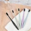 Adult Medium Wheat Fiber Toothbrushes (Kit of 5) | Adult Medium Intensity Charcoal Toothbrushes Dental Care | Sustainable and Recyclable view 3