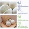 8PCS Wool Dryer Balls Natural Fabric Softener Balls Anti-Static Reusable Wool Balls 100% Organic Natural New Zealand Wool Handmade Saves Drying Time and Reduces Clothing Wrinkles (8 PCS+Bag) view 2