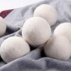 8PCS Wool Dryer Balls Natural Fabric Softener Balls Anti-Static Reusable Wool Balls 100% Organic Natural New Zealand Wool Handmade Saves Drying Time and Reduces Clothing Wrinkles (8 PCS+Bag) view 3