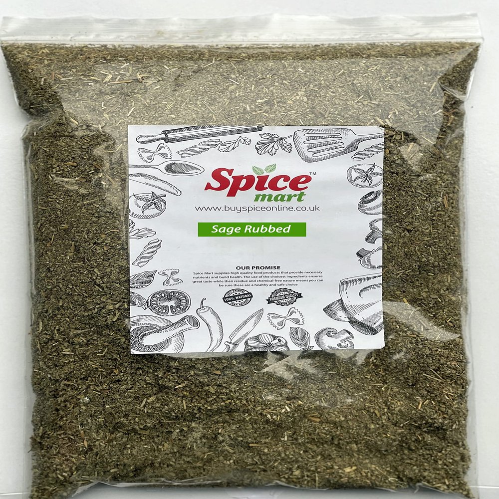 Sage Dried Rubbed (Moroccan) Premium Quality Free UK P&P 50g-950g (200g)