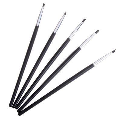 White Dental Resin Brush Pens Dental Shaping Silicone Tooth Tool 5pcs Silicone Resin Brush Pens for Adhesive Composite Cement Teeth Tools