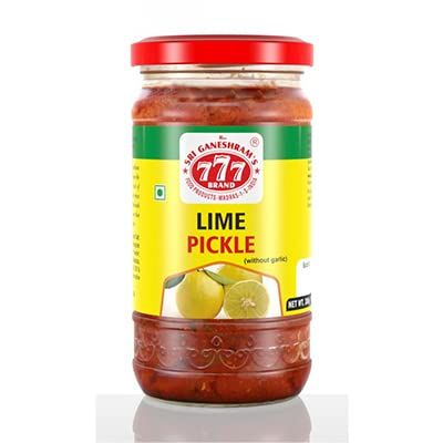 777 Pickle - Lime Without Garlic, 300 g | Nimbu Achaar Indian Pickle