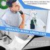 Beard Bib Beard Apron, Beard Hair Catcher for Men Shaving & Trimming, Non-Stick Beard Cape Grooming Cloth, Waterproof, Adjustable Neck Straps, Best Gifts for Men (Silver gray) view 3